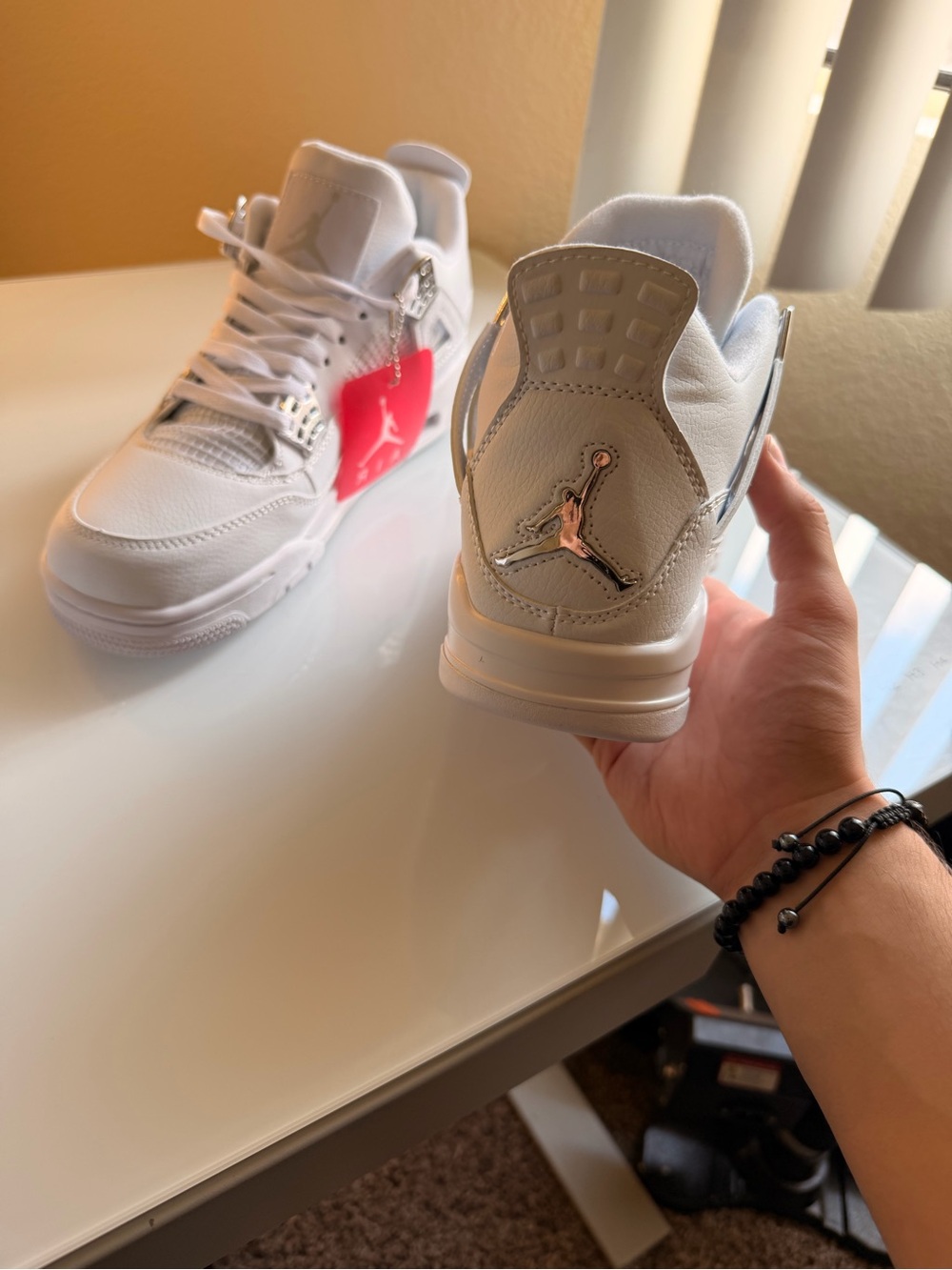 Air Jordan 4 Retro Pure Money Sneakers - Picture 3 of 7